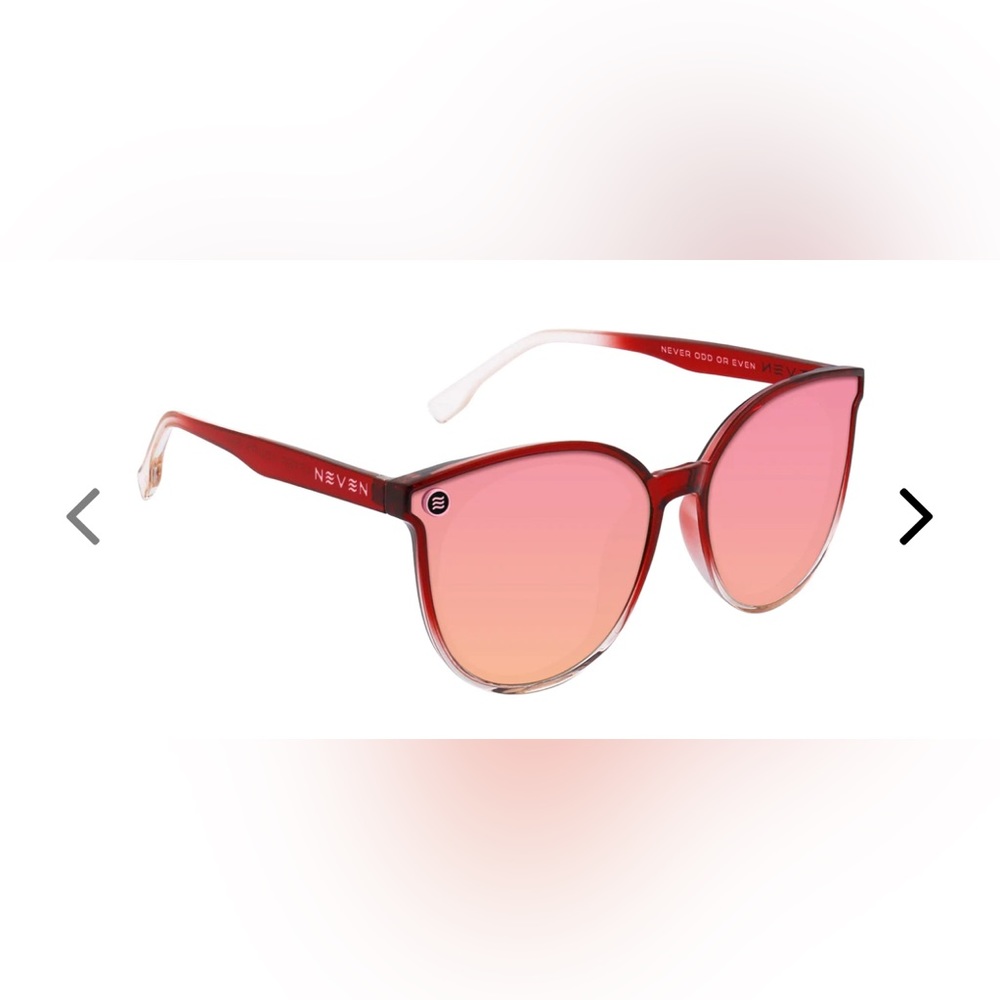 NEW Neven SLAY Red Cat Eye Polarized Sunglasses EPIC!